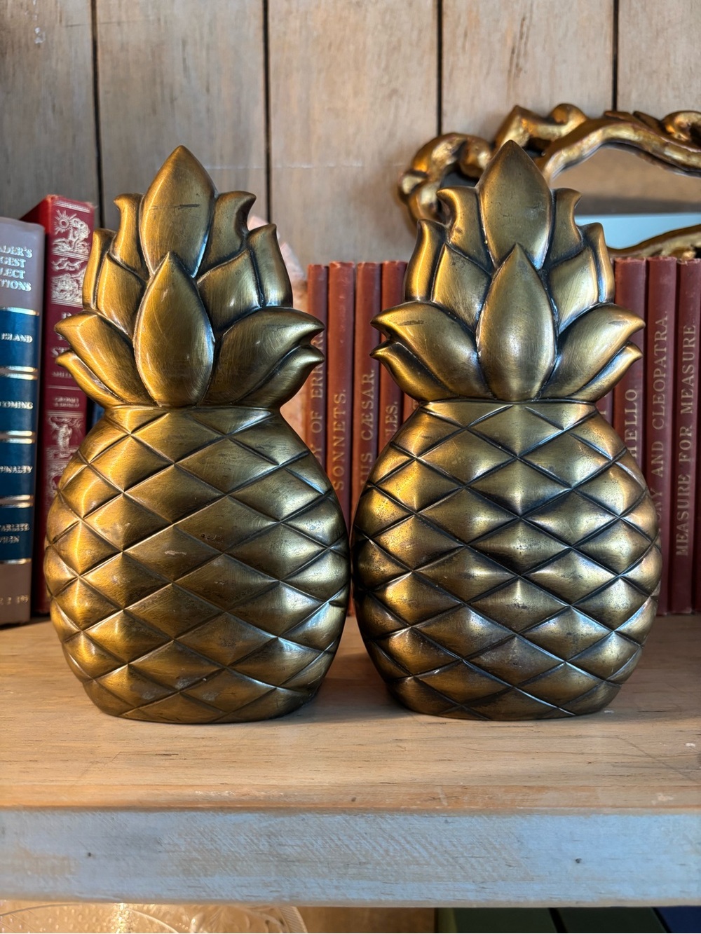 Brass Pineapple Bookends - Home Accents Decor